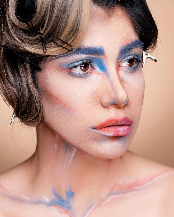 alborz parsi photography avangard makup artwork portrait pearl